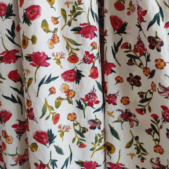 J. Crew Smocked Puff Sleeve Poplin Midi Dress In Vintage Floral S - Picture 4 of 15